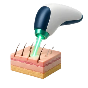 رمز مجسم لخدمة إزالة الشعر بالليزر